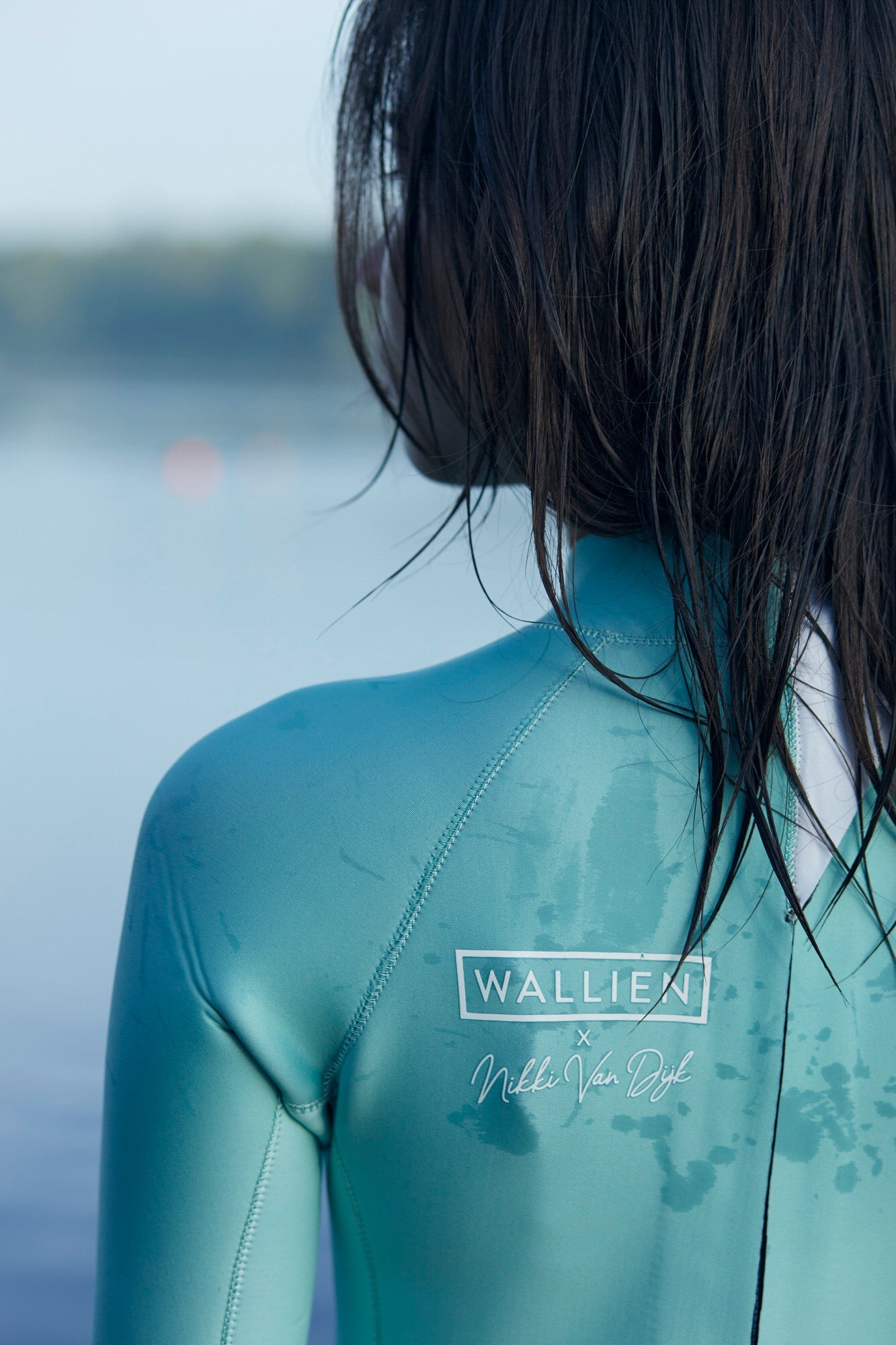 Nikki van Dijk Springsuit Boyleg - Aquamarine Gradient - WALLIEN