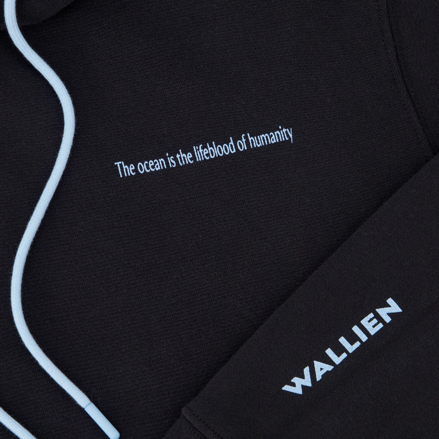 Ocean Hoodie ― Black - WALLIEN